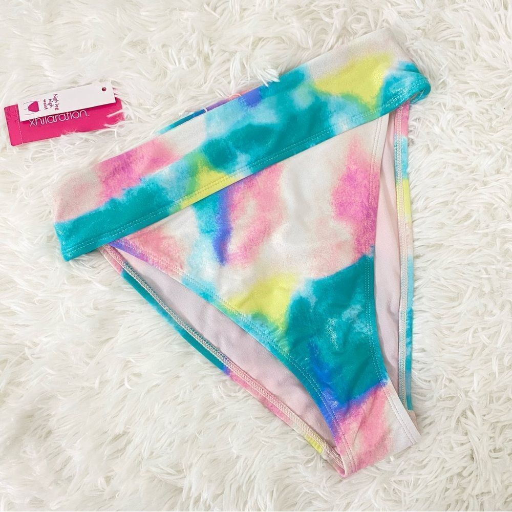 Pastel Tie-Dye Sparkly Bikini Bottom